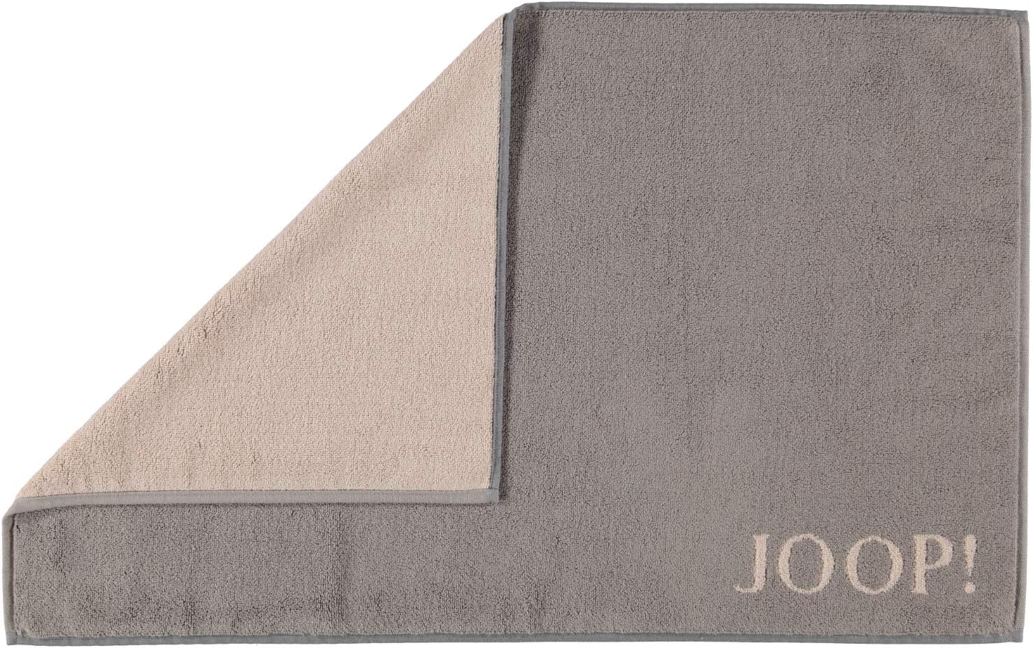 Joop!. Classic Doubleface Bath Mat 1600, Grey, 50 x 80 cm (Rectangular)