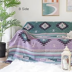 Luxlovery Bohemian Sofa Throw Blankets Ethnic Woven
