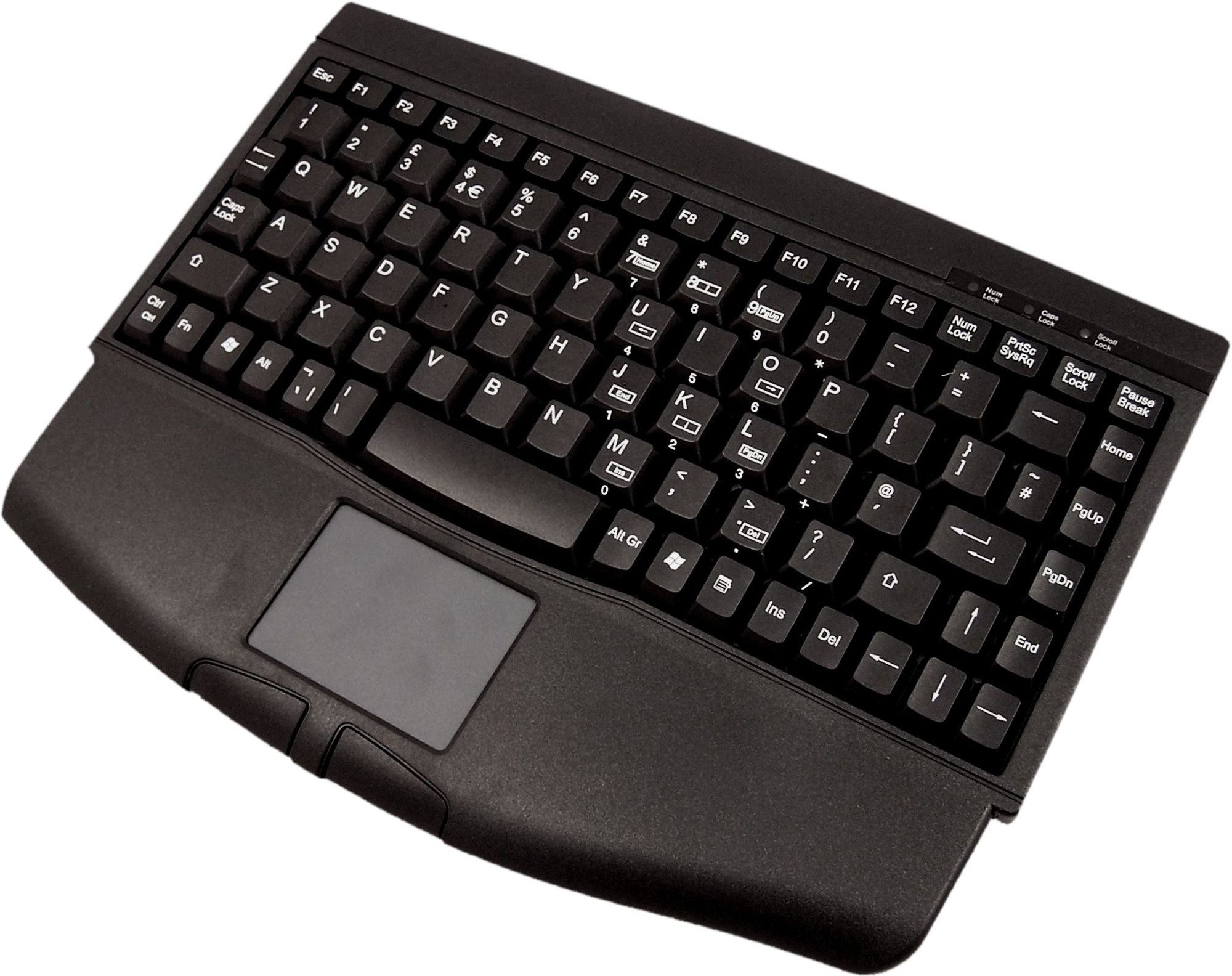 Accuratus 540 - USB Mini Keyboard with Touchpad, Black