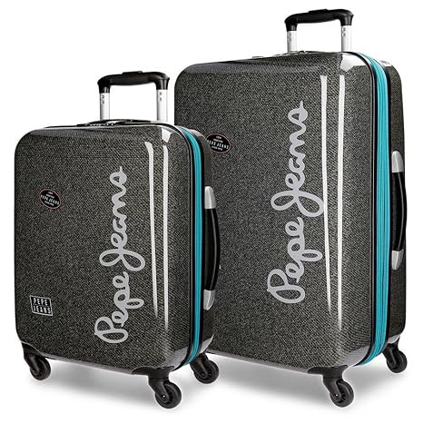 Pepe Jeans Teo Juego de Maletas, 67 cm, 100 litros, Gris ...