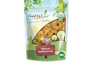 Food to Live Organic Dried Pineapple Rings, 1 Pound Non-GMO, Flavorful Chewy Fruit Snack, Vegan, Unsulfured, No Sugar Added, Bulk, Great Addition to Desserts, Cakes, Pies, No Sulphites, Unsweetened