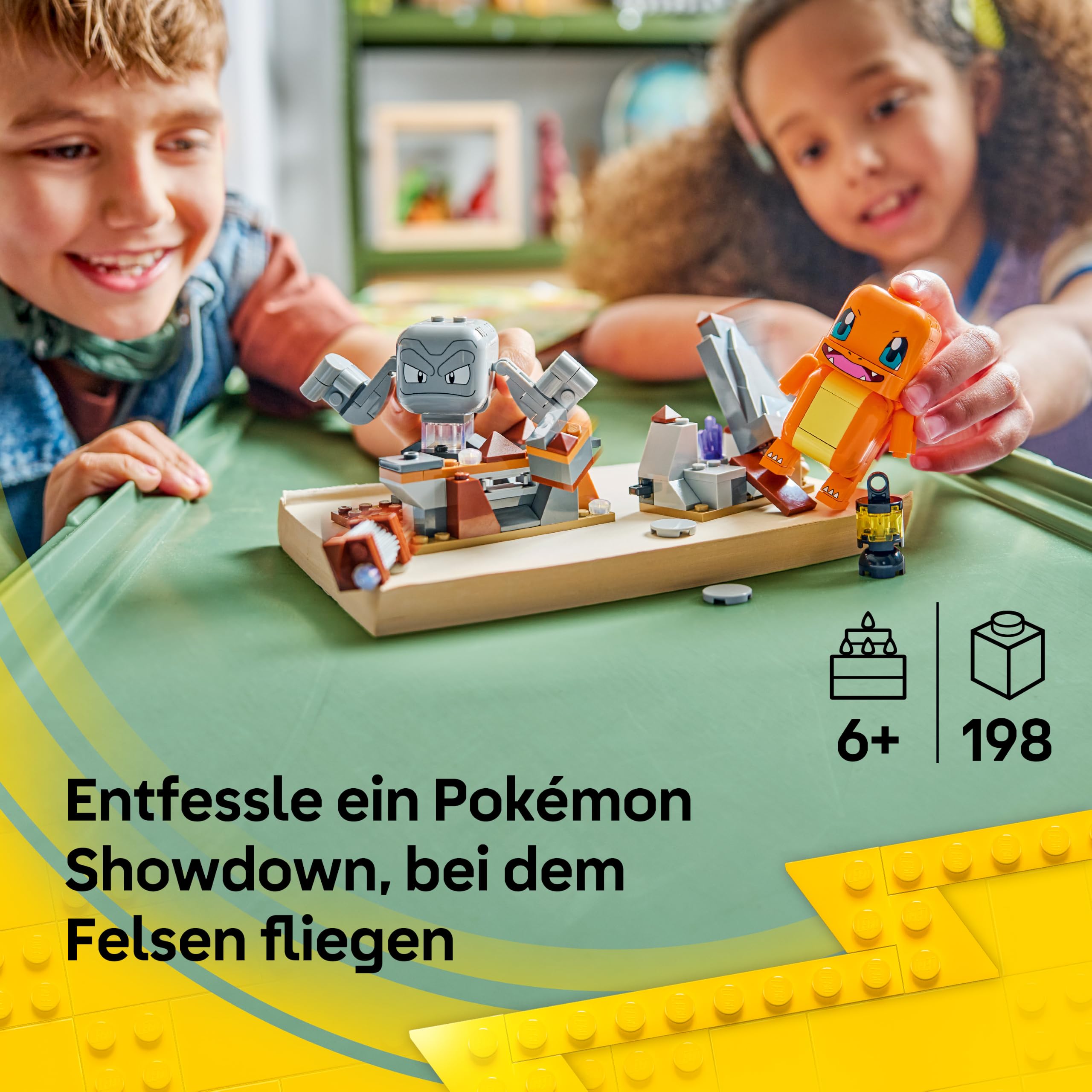 LEGO Pokémon SMART Play: Glumandas und Kleinsteins Höhlenduell - kompatibles interaktives Set mit 2 SMART Tags und 2 Pokémon Figuren - Geschenkidee für Kinder ab 6 Jahren - 72157 2