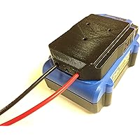 Lifepo4 12 V EID Paquete De 2 Adaptadores De Batería Para Rueda Eléctrica, Aptos Para Batería Kobalt De 24 V Con Conector De Cable, Cable De Calibre 14, Fusible De 30 Amperios Y Botón Rocket Knight