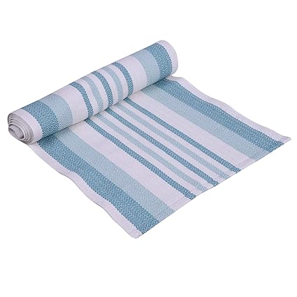 Snh Homes Cotton Natural & Multi Stripe Table & Bed Runner (Pack of 1) SIZE-16X72