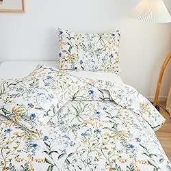 Ycosy Floral Quilt Sets Twin Size Reversible