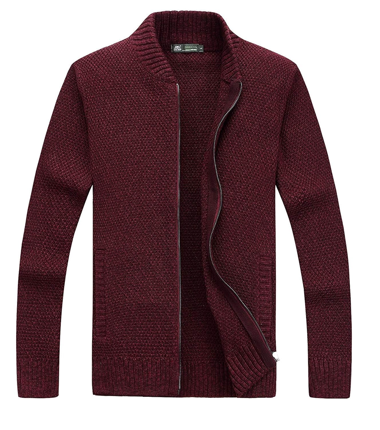 Clothing Mens Casual Cardigan Knit Full 