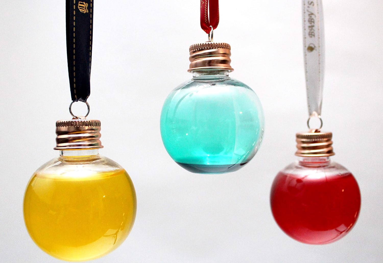 Christmas Baubles Hanging Shots Fill Fillable With Liquid With Your Fav