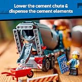 LEGO City Cement Mixer Truck Toy 60478 with 3 Minifigures Educational Building view 6