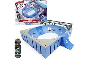 Tech Deck, Daewon Mega Bowl, X-Connect Park Creator – Kit de rampes personnalisables et modulables avec planche à roulettes p