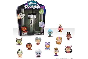 Disney Doorables Villain Collection Peek, Includes 12 Exclusive Mini Collectible Figures, Styles May Vary, Kids Toys for Ages 5 Up, Amazon Exclusive by Just Play
