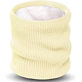 XFUEL Fleece Lined Neck Warmer Gaiter for Men Women Winter Knitted Face Scarf Ski Neck Cover for Cold Weather
