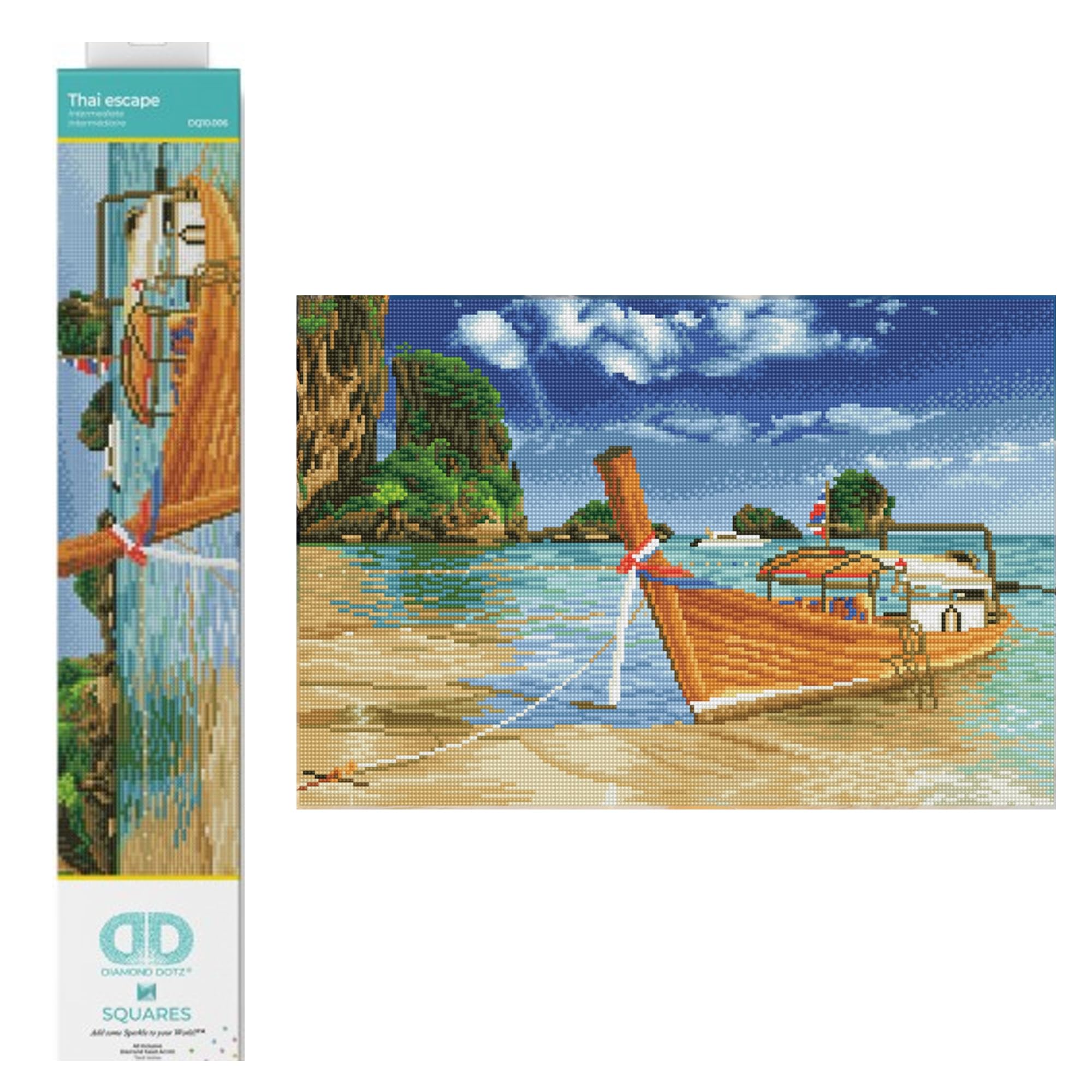 DIAMOND DOTZ DQ10 Intermediate Kit, Colourful, 52 x 35cm — image 1