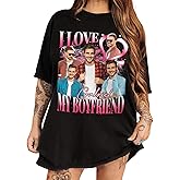 Personalized I Love My Girlfriend Shirt with Custom Photo, I Heart My Girlfriend Shirt, Gift for Her, Couple, Girlfriend