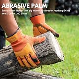 Vgo Gardening Gloves Touchscreen Thornproof Pig Leather Men Utility Work Gloves view 4