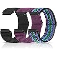 Relting Compatible with 16mm 18mm 19mm 20mm 22mm Watch Bands Quick Release Replacement Wristband,Adjustable Stretchy Nylon Solo Loop Straps Fabric Braided Sport Elastic Bands for Men Women