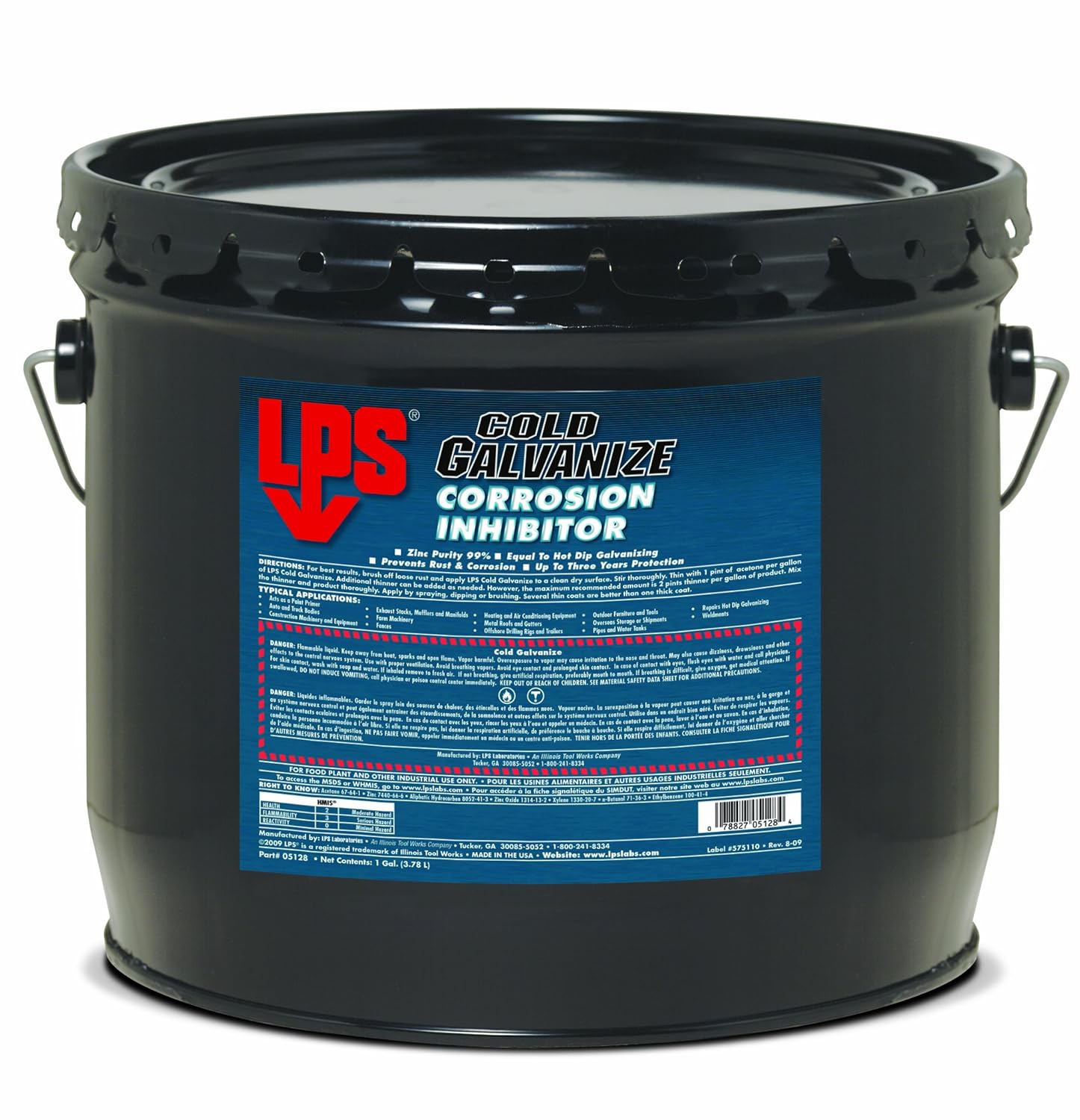 LPS Cold Galvanize Corrosion Inhibitor, 1 Gallon Amazon.ca Industrial