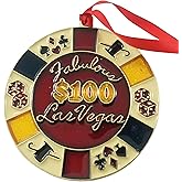 Las Vegas Ornament Casino Chip Christmas Tree Decor Holiday Decoration