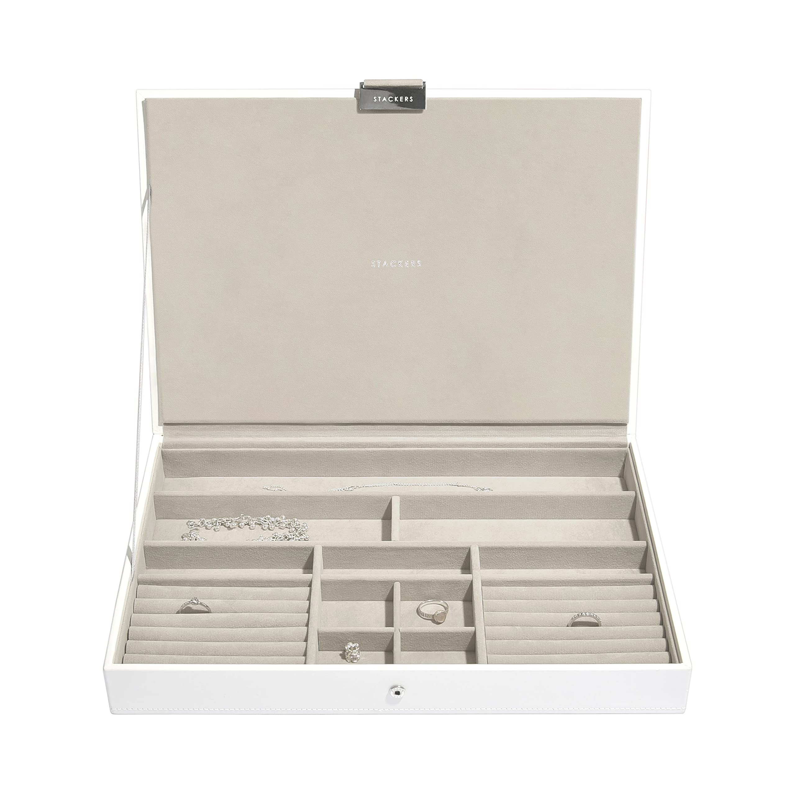 Stackers White Supersize Jewellery Box Lid