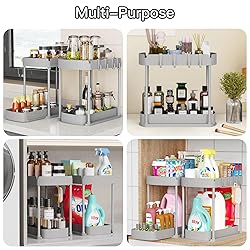 Ukeetap 2 Pack Multi-Purpose Pull-Out Storage