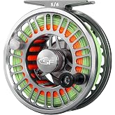 SF SF-003 Pro Fly Fishing Reel for Freshwater,CNC Precision Machining Process,Mid Arbor Design,Smooth Drag System,Lightweight Aluminum Body