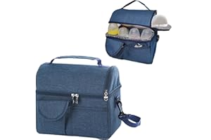 ANANLU Willow Pump Carrying Case,Wearable Breast Pump Bag Adjustable Straps with Cooler Pocket for Working Mom,Compatible with Momcozy,Willow and Elvie,Holds Pumping All Accessories and Milk Bags