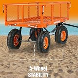 SuperHandy Heavy Duty Utility Cart 400 lbs Capacity Black Garden Wagon view 5