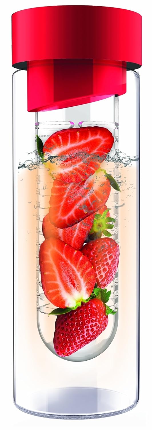 Asobu Flavor It 20 Ounce Glass Water Bottle With Fruit