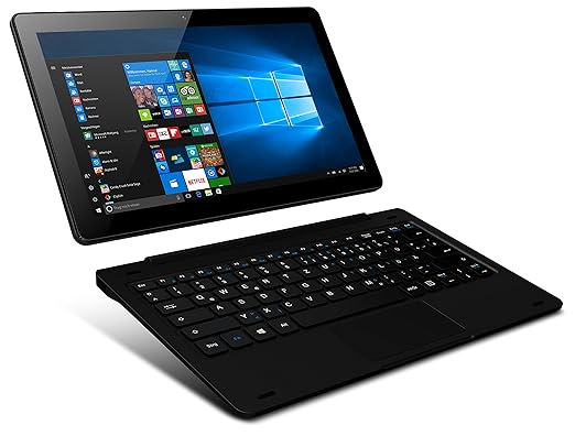 Odys Fusion Win 12 2in1 29,5 cm (11,6 Zoll) Tablet-PC (Intel Atom Quadcore x5-Z8350, Full-HD IPS Display, 2GB RAM, 32GB Flash