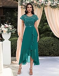 BeryLove Sequin Formal Dresses for Women Flutter