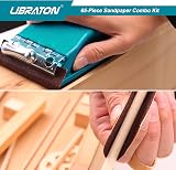 LIBRATON Sand Paper 65Pcs Kit 9x3.6 in 80-600 Grit Wet/Dry w/ Sponge & Block view 6