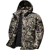 BASSDASH Walker-WL Men’s Insulated Waterproof Fishing Hunting Jackets Silent Breathable Lightweight Winter Coat Cold Weather