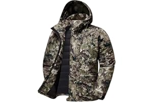 BASSDASH Walker Men’s Insulated Waterproof Fishing Hunting Jackets Silent Breathable Lightweight Winter Coat for Cold Weather