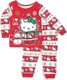 Baby Girls Hello Kitty Christmas Cotton Tight Fit Pajamas