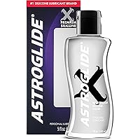 Astroglide X, Premium Waterproof Silicone Personal Lubricant, 5 oz.