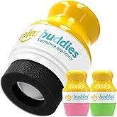 Solar Buddies Sunscreen Applicator - Pink & Green Duo - BPA-Free Refillable Roll on Sponge Sunscreen, Suncream & Lotion Appli