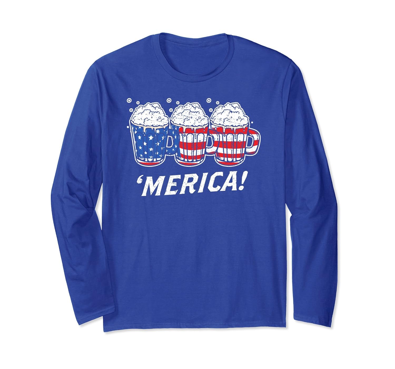 Merica Beer Glass USA Flag Indipendence Day Sleeves Shirt-anz