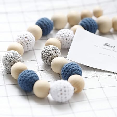 wooden teething necklace