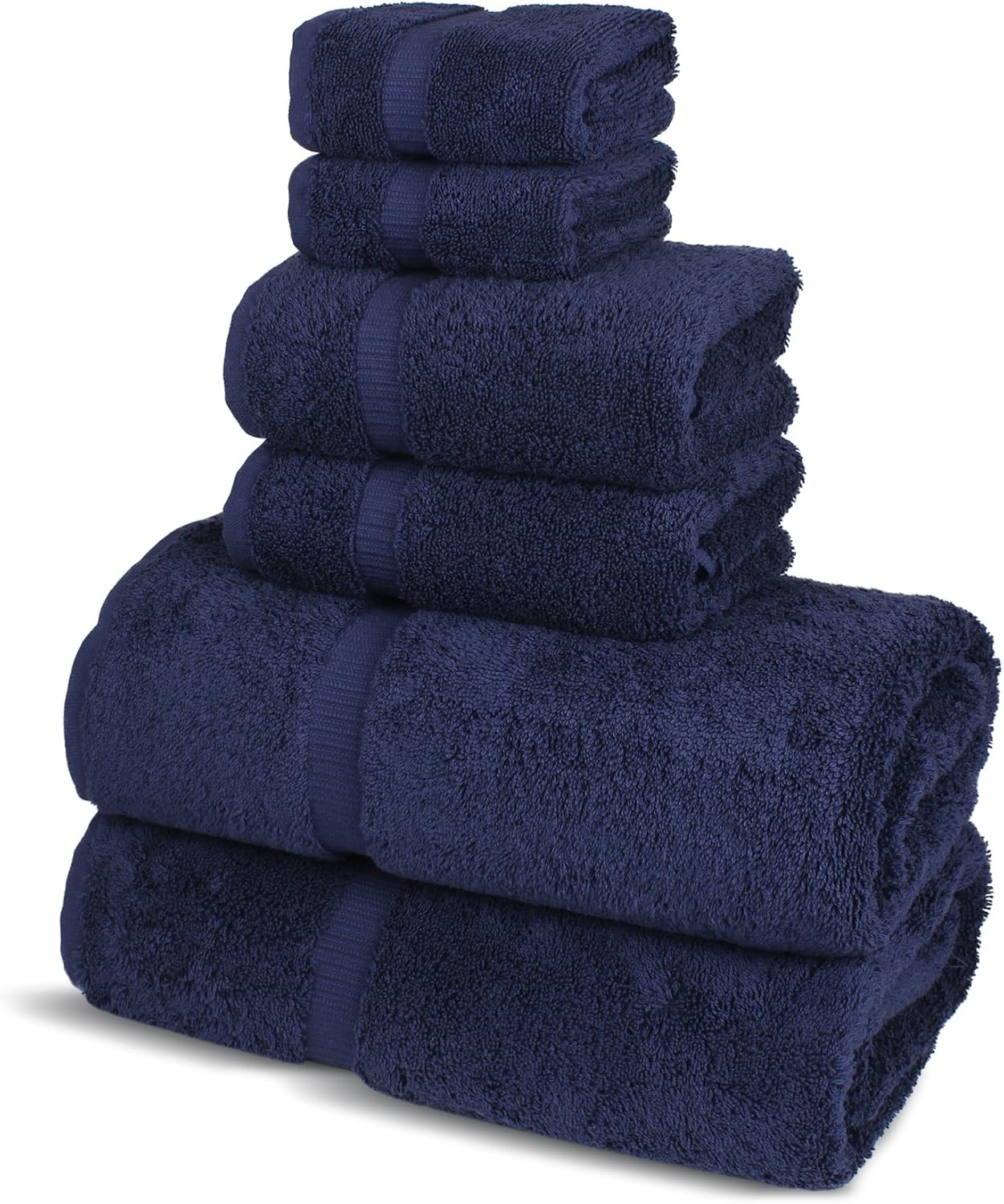Chakir Turkish Linens Luxury Spa and Hotel Quality Premium Turkish Cotton 6-Piece Towel Set (2 x Bath Towels, 2 x Hand Towels, 2 x Washcloths, Beige): Home & Kitchen