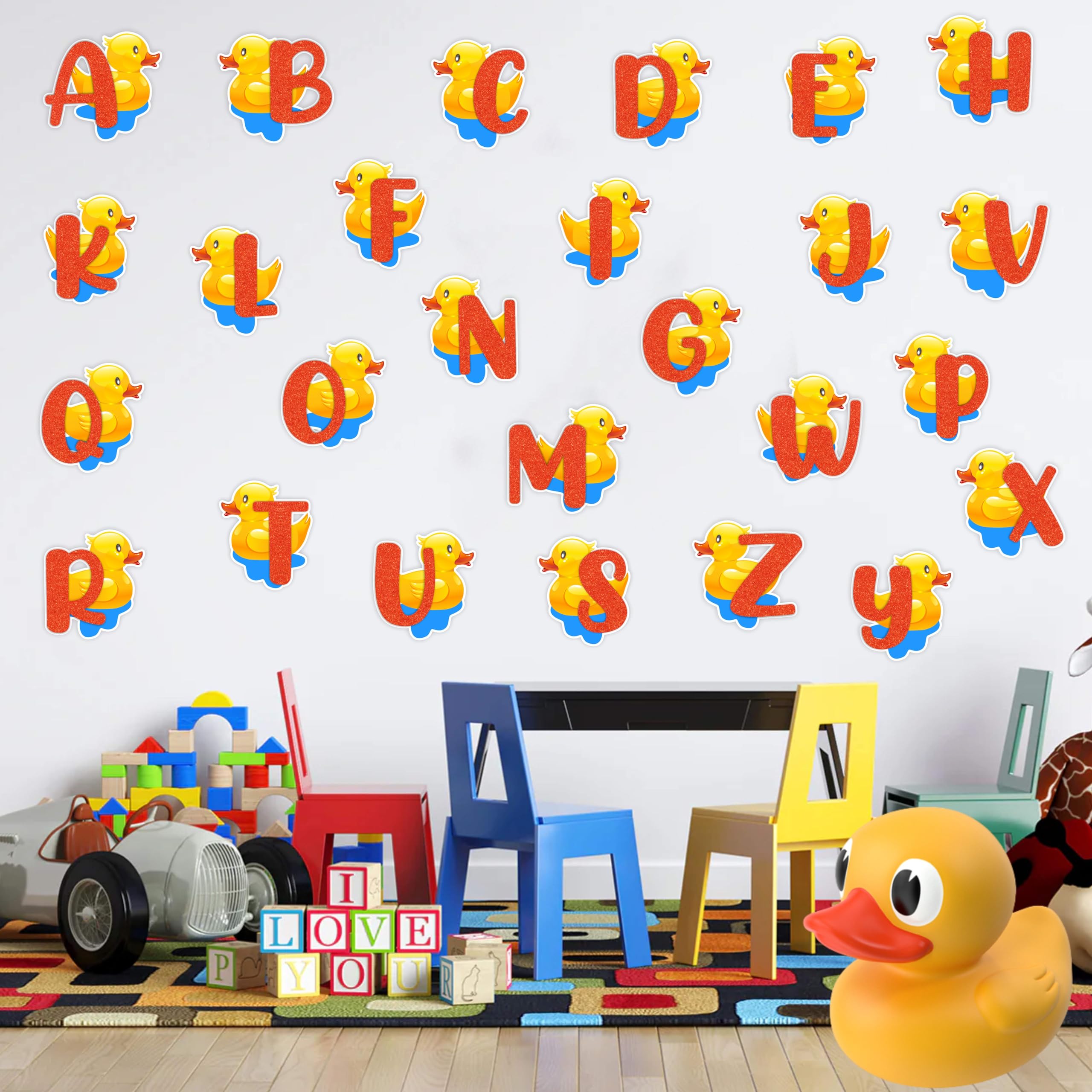 Seyal® Cartoon Duck A - Z Alphabet Wall Sticker