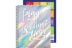 CARSON DELLOSA EDUCATION Sparkle + Shine Academic Teacher Planner - Undated Weekly/Monthly Plan Book, Lesson Planner and Record Organizer for Classroom or Homeschool (8.4" x 10.9")