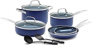 Blue Diamond CC001602-001 Toxin Free Ceramic Nonstick Cookware Set