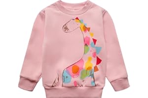 RETSUGO Toddler Baby Girls Sweatshirts Casual Pullover Crewneck Winter Long Sleeve Tops Shirts Clothes 3T-8T