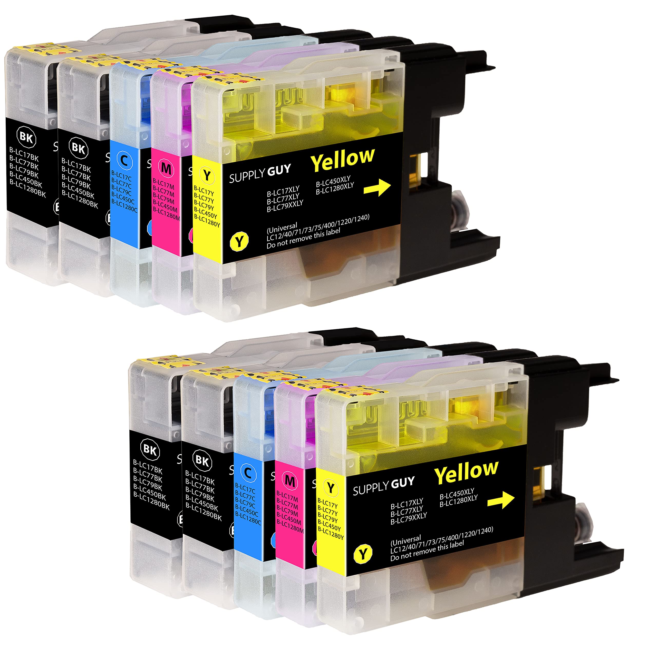 Supply Guy 10 Ink cartridges compatible with Brother LC-1280 for MFC-J5910dw MFC-J6510dw MFC-J6710dw MFC-J6910dw
