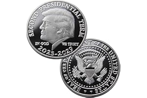 ARNUDOM 2025-2029 Trump Commemorative Coin Metal Silvery Color Coin Gift 40mm