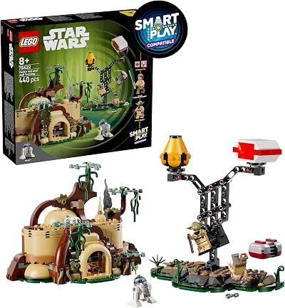 LEGO Star Wars 75422 SMART Play Yoda's Hut & Jedi Training Set with 2 SMART Tags