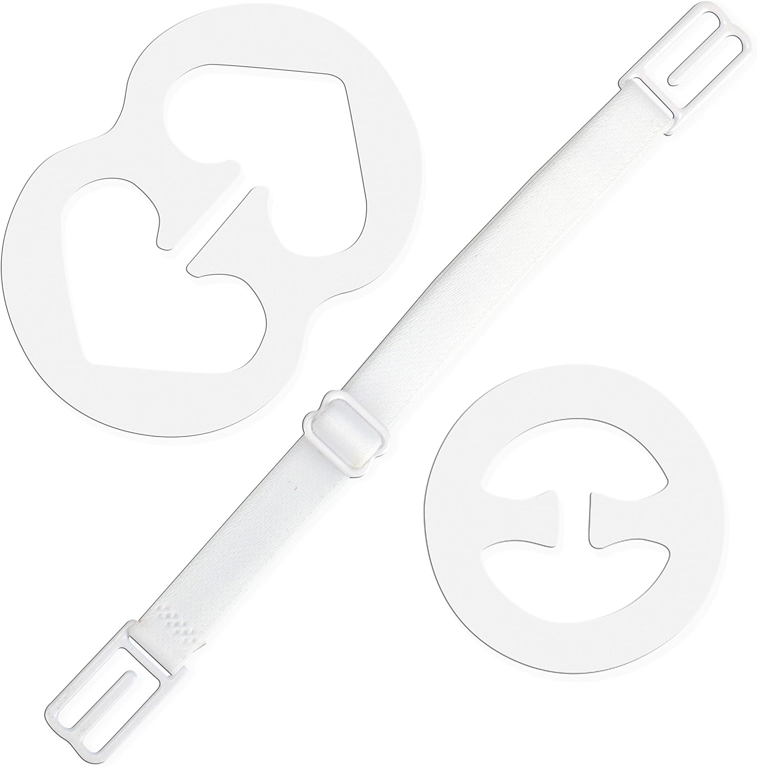 Bra Strap Clips Conceal Straps Cleavage Control (3 Pack Assorted