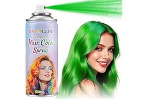 DATANSUN Green Hair Spray【Instant Color】【Skin Friendly】【Easy To Clean】【Large Capacity】Washable Hair Color Spray For Women/Men 4.06 oz，08 Green