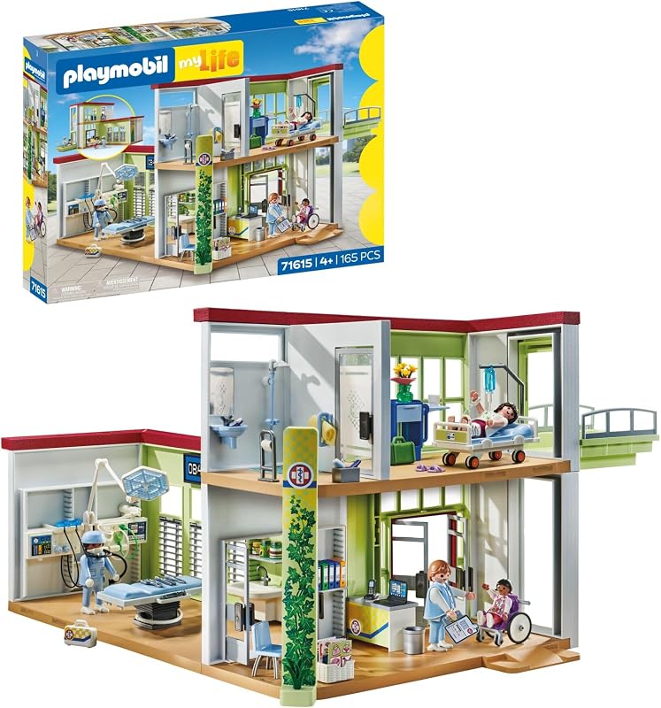 | My Life | Modernes Krankenhaus | Mit Vier Figuren, medizinischen Geräten und Accessoires | Zu über 80 % aus recycelten und biobasierten Materialien | Für Kinder ab 4 Jahren | 71615