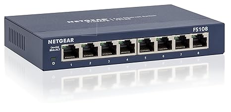 Netgear Prosafe Fs108na 8 Port Fast Ethernet Switch Fs108na Amazon In Computers Accessories