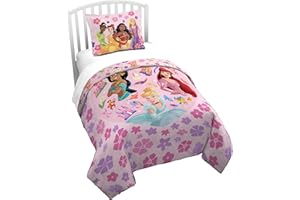 Jay Franco Duvet Cover Set - 2 Piece Comforter Cover and Sham Set, Super Soft Cozy Kids Bedding (Insert Not Included) Pink - 